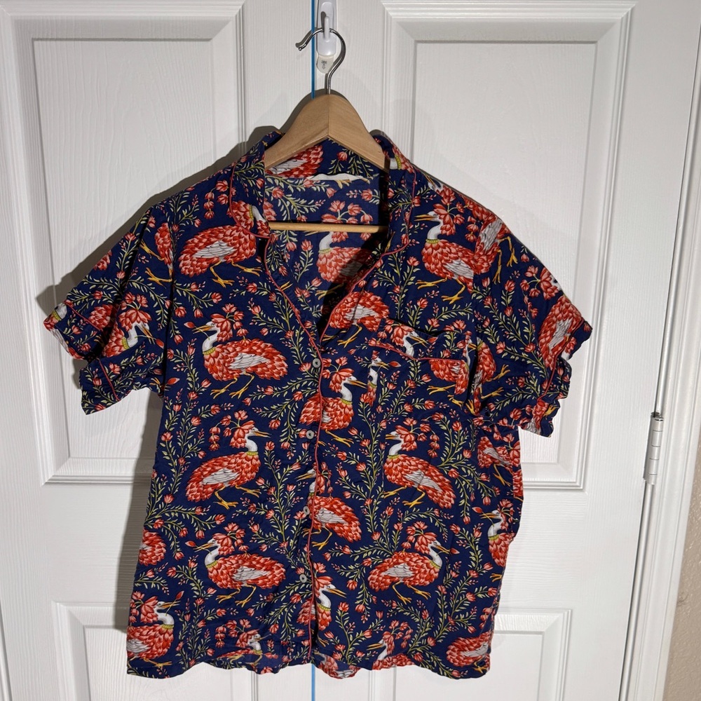 Printfresh short sleeve pajama set with shorts